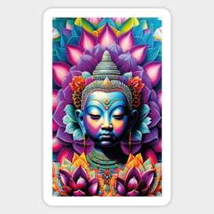 Buddha lotus Mandala Sticker